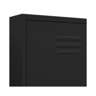 Garde-robe Noir 90x50x180 cm Acier