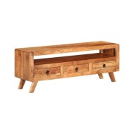 Meuble TV 110x30x40 cm Bois d'acacia massif