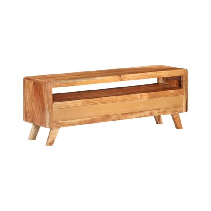 Meuble TV 110x30x40 cm Bois d'acacia massif