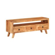 Meuble TV 110x30x40 cm Bois d'acacia massif