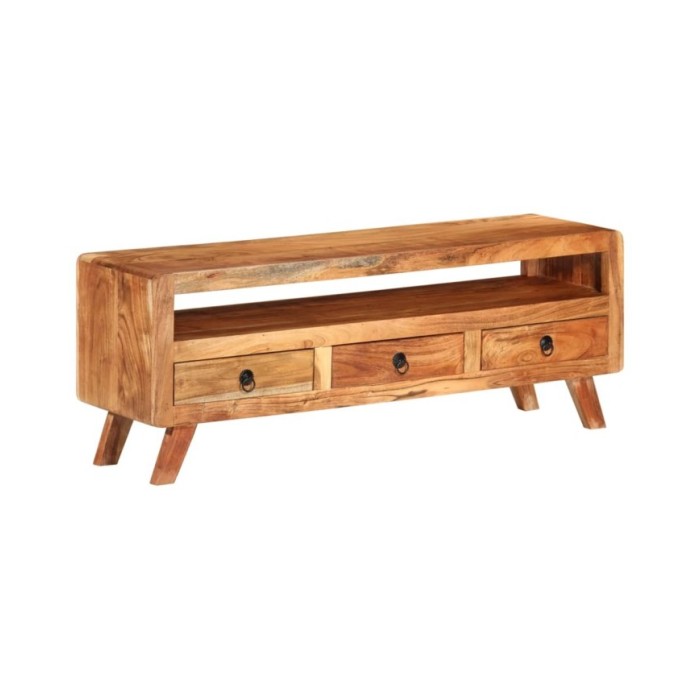 Meuble TV 110x30x40 cm Bois d'acacia massif