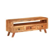 Meuble TV 110x30x40 cm Bois d'acacia massif
