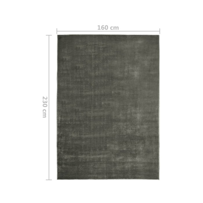 Tapis lavable pliable Taupe 160x230 cm Polyester