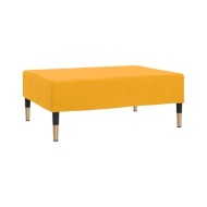 Repose-pied Jaune 78x56x32 cm Velours