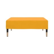 Repose-pied Jaune 78x56x32 cm Velours