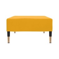 Repose-pied Jaune 78x56x32 cm Velours