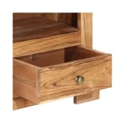 Meuble TV Bois massif d'acacia 110x30x40 cm Marron