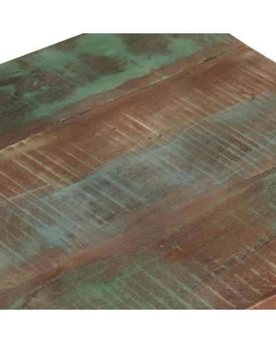 Table d'appoint avec roulettes 40x40x42 cm Bois de récupération