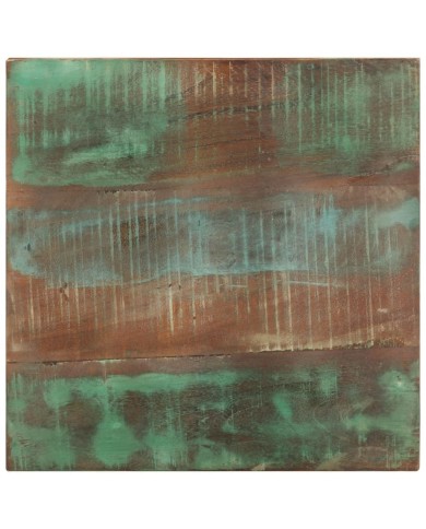 Table d'appoint avec roulettes 40x40x42 cm Bois de récupération