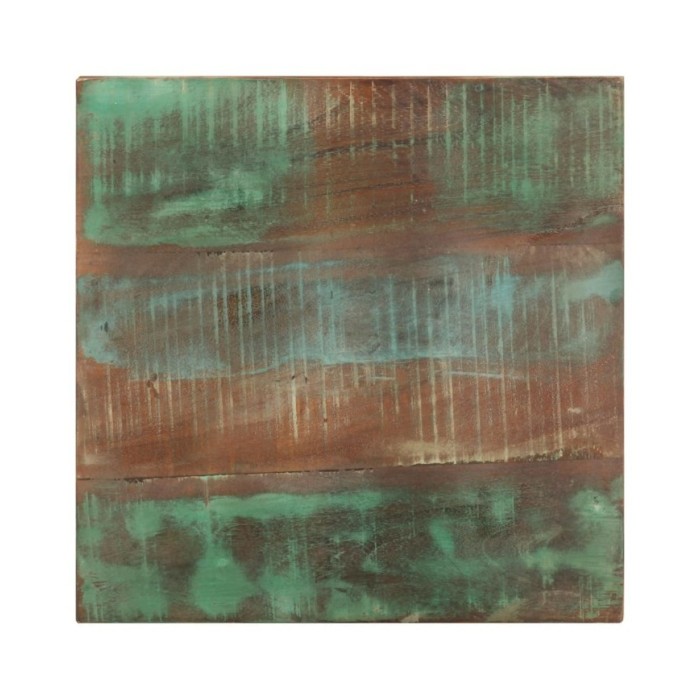 Table d'appoint avec roulettes 40x40x42 cm Bois de récupération