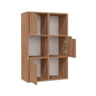 Bibliothèque Chêne marron 60x27,5x88 cm Aggloméré