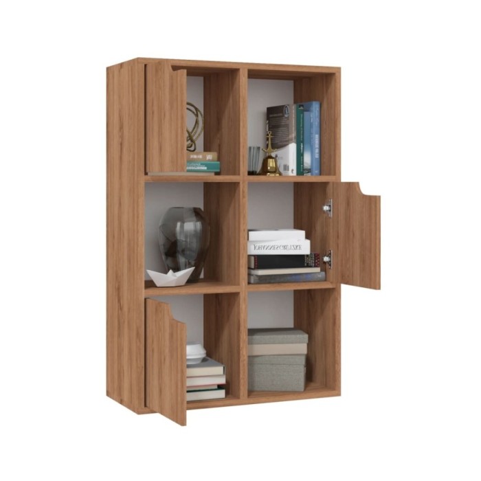 Bibliothèque Chêne marron 60x27,5x88 cm Aggloméré
