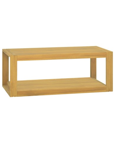 Armoire murale de salle de bain 90x45x35 cm Bois de teck solide