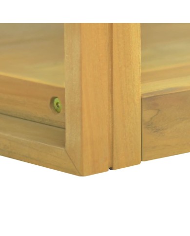 Armoire murale de salle de bain 90x45x35 cm Bois de teck solide