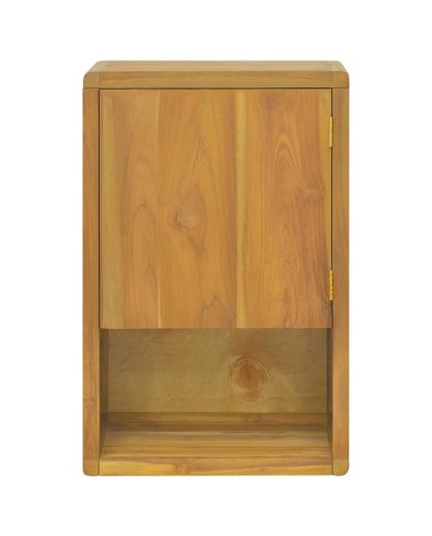 Armoire murale de salle de bain 45x30x70 cm Teck solide
