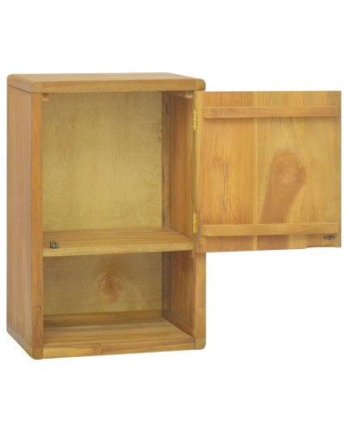Armoire murale de salle de bain 45x30x70 cm Teck solide
