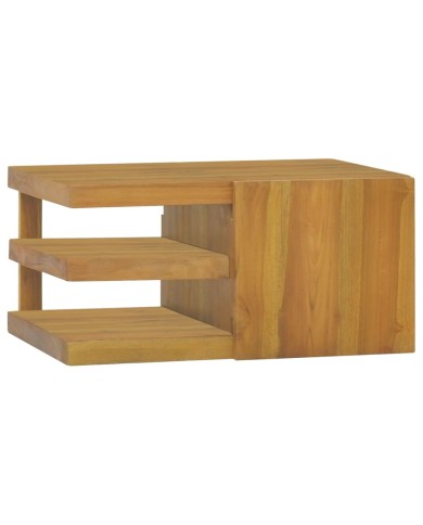 Armoire murale de salle de bain 60x45x30 cm Bois de teck solide