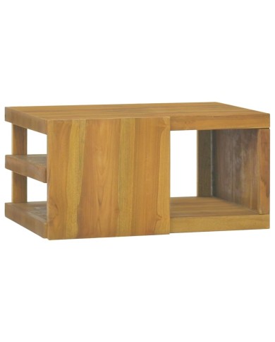 Armoire murale de salle de bain 60x45x30 cm Bois de teck solide