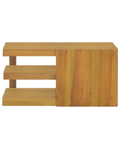 Armoire murale de salle de bain 60x45x30 cm Bois de teck solide