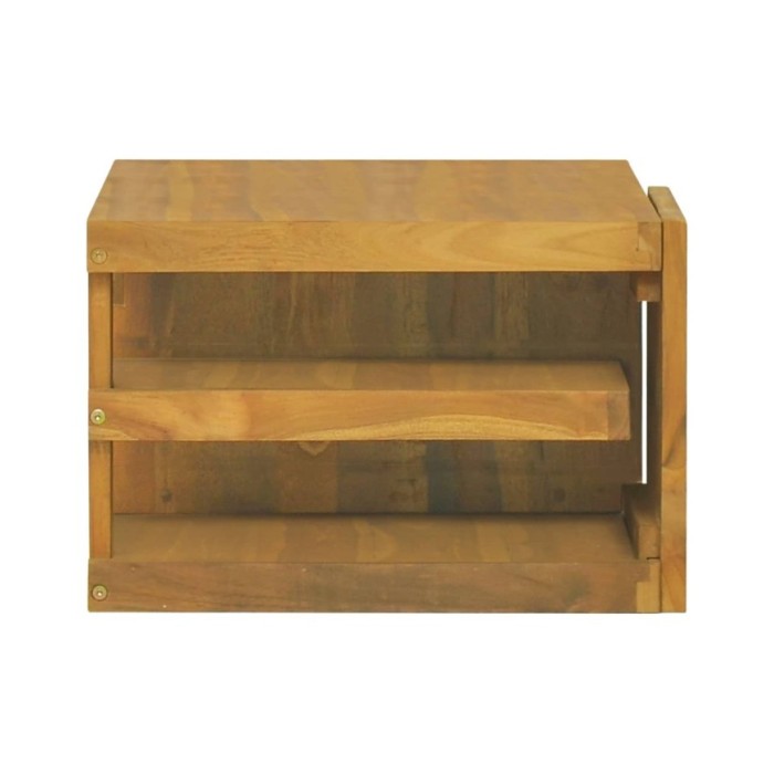 Armoire murale de salle de bain 60x45x30 cm Bois de teck solide