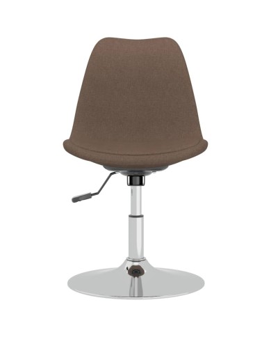 Chaises pivotantes de salle à manger 4 pcs Taupe Tissu