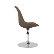 Chaises pivotantes de salle à manger 4 pcs Taupe Tissu