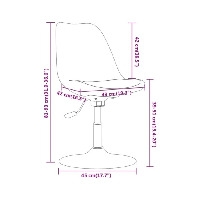 Chaises pivotantes de salle à manger 4 pcs Taupe Tissu
