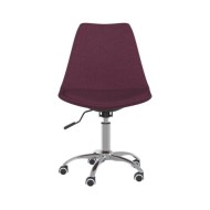 Chaises de salle à manger pivotantes 2 pcs Violet Tissu