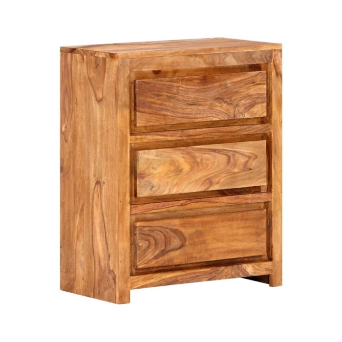 Armoire à tiroirs 60x33x75 cm Bois d'acacia massif