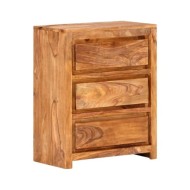 Armoire à tiroirs 60x33x75 cm Bois d'acacia massif