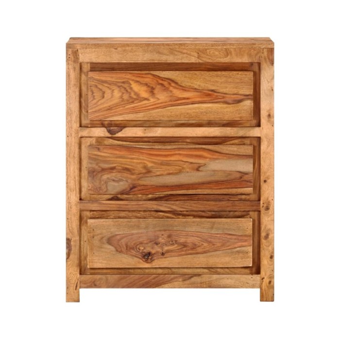 Armoire à tiroirs 60x33x75 cm Bois d'acacia massif