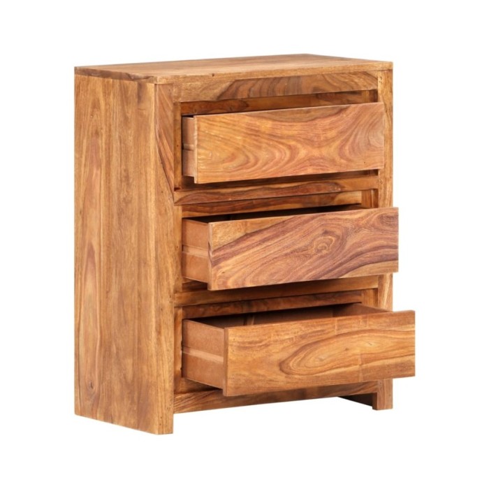 Armoire à tiroirs 60x33x75 cm Bois d'acacia massif