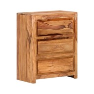 Armoire à tiroirs 60x33x75 cm Bois d'acacia massif
