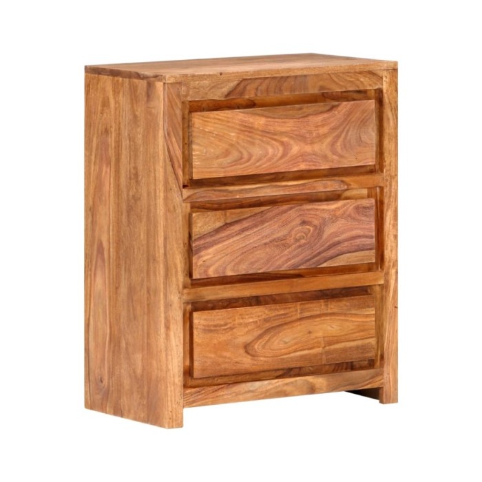Armoire à tiroirs 60x33x75 cm Bois d'acacia massif