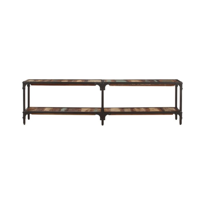 Meuble TV 150x30x41 cm Bois massif de récupération