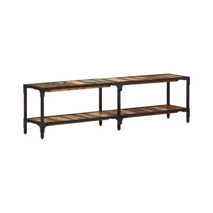 Meuble TV 150x30x41 cm Bois massif de récupération