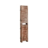 Cloison de séparation 6 panneaux Marron 210x165 cm Paulownia