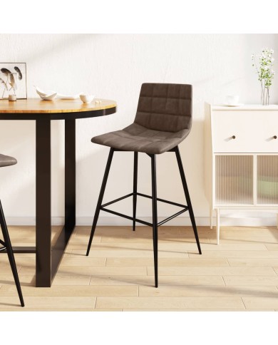 Tabouret de bar Marron foncé Similicuir
