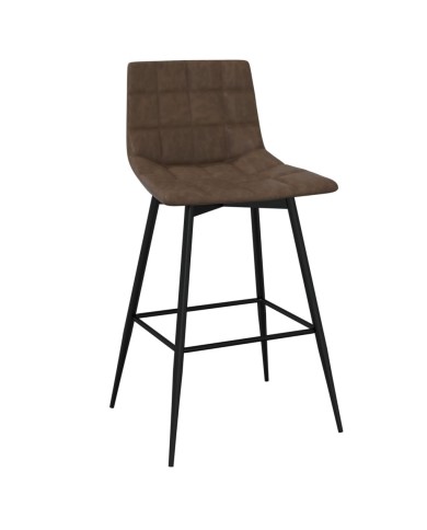 Tabouret de bar Marron foncé Similicuir