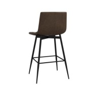 Tabouret de bar Marron foncé Similicuir