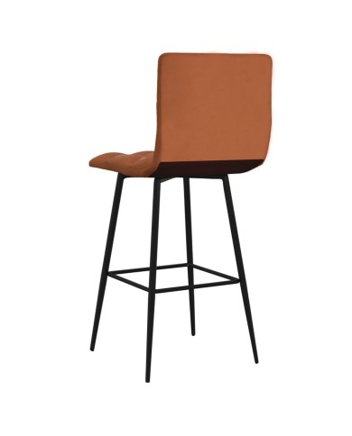 Tabourets de bar 2 pcs Marron clair Similicuir