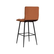 Tabourets de bar 2 pcs Marron clair Similicuir