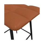 Tabourets de bar 2 pcs Marron clair Similicuir