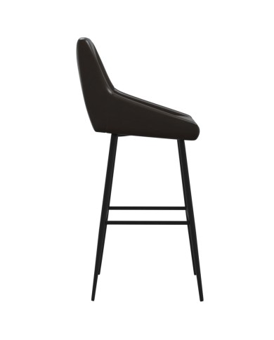 Tabouret de bar Gris Similicuir