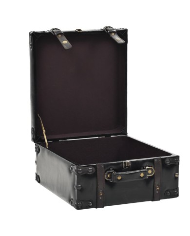 Banc de rangement 110 cm Noir Similicuir