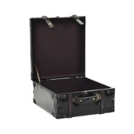 Banc de rangement 110 cm Noir Similicuir