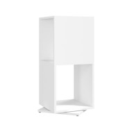 Armoire rotative Blanc 34,5x34,5x75,5 cm Bois d’ingénierie