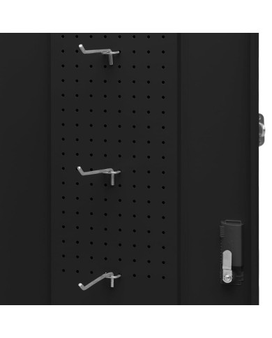 Armoire à selles Noir 53x53x105 cm Acier  