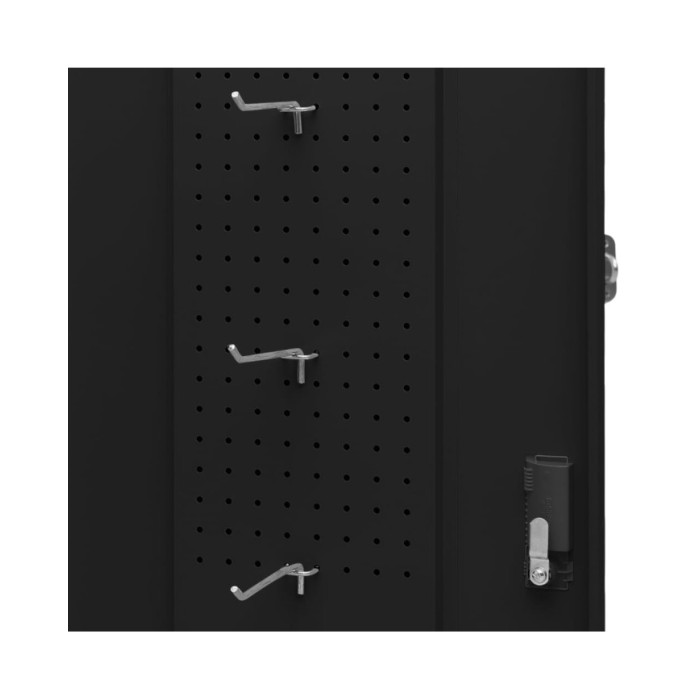 Armoire à selles Noir 53x53x105 cm Acier  