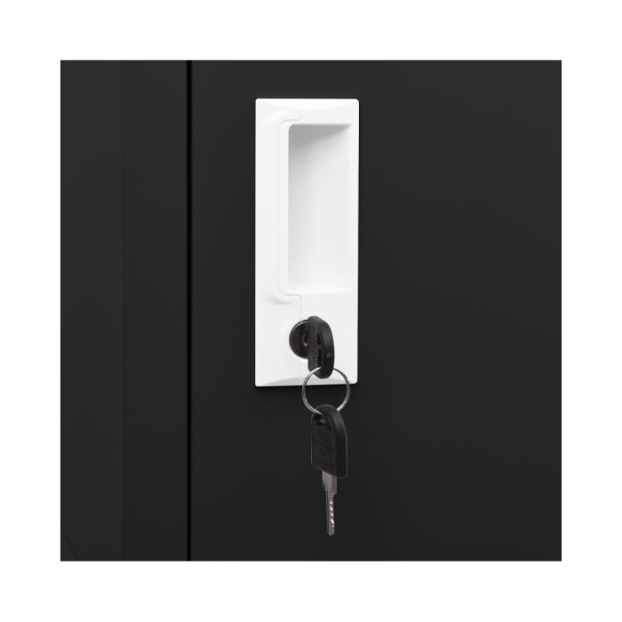 Armoire à selles Noir 53x53x105 cm Acier  